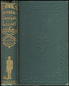 Herbert Carter's Legacy: first edition